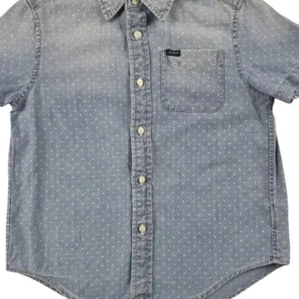 Ralph Lauren Boys Button-Down Denim Shirt Size 6